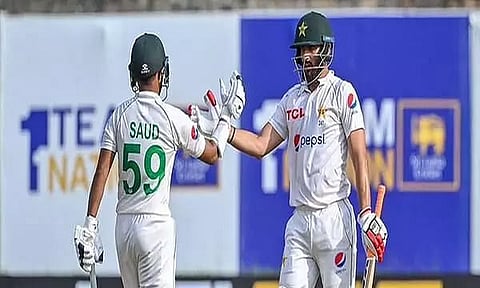 Saud - Salman’s unbeaten 120-run stand bail visitors out of trouble
