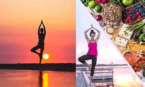 ‘Yoga and food play important role in staying healthy’