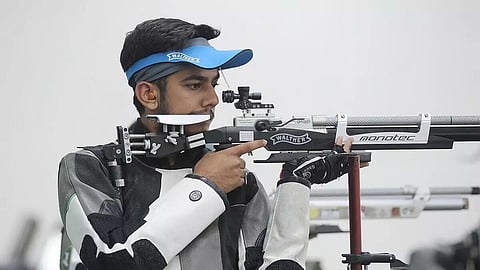 India win third individual shooting gold medal