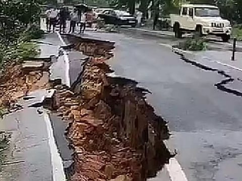 Tripura: Rains Damage National Highway-8 in South Tripura District