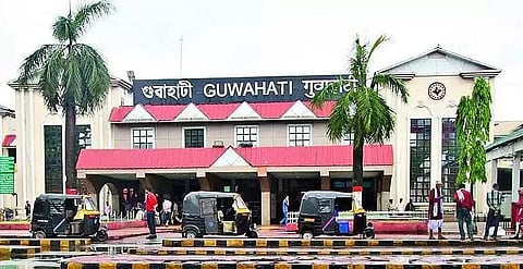 Railway Protection Force, GRP checking at Guwahati Railway Station