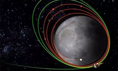 India’s moon lander gets closer to the moon