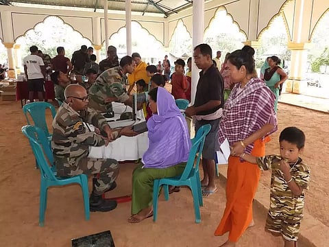356 Myanmarese civilians avail free treatment at Assam Rifles medical camp
