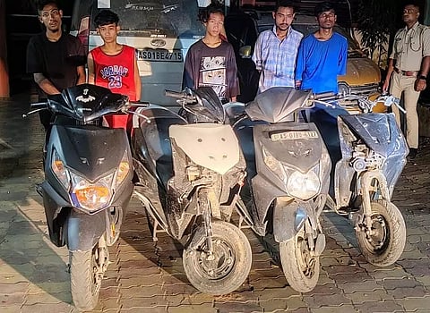 Habitual scooty thieves nabbed in Guwahati city