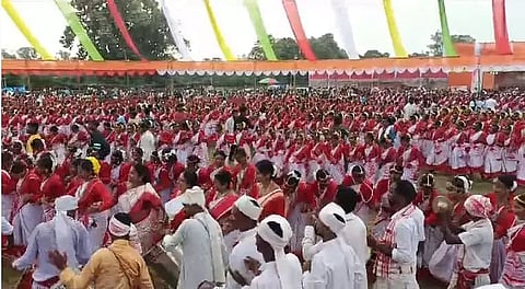 Assam: Massive Cultural Rally On the Occasion of Karam Puja