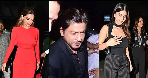 SRK, Deepika,
Sidharth attended party together at one of the famous restaurants in Mumbai