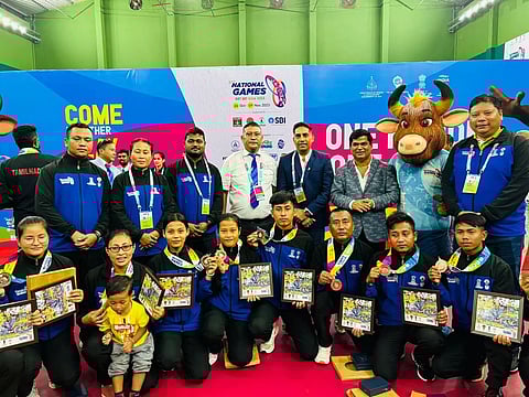 Assam Sepaktakraw Team Performs Well in National Games 2023