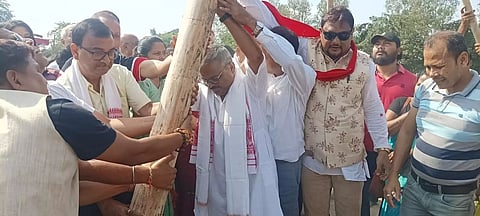 Assam: Lai Khuta of Golaghat Book Fair erected