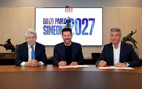 Atletico Madrid extends contract of coach Diego Simeone to 2027