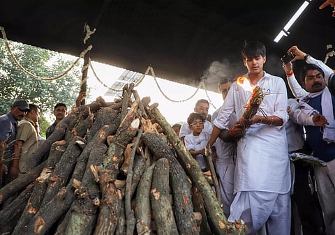 Subrata Roy Saharashri’s mortal remains consigned to flames at Baikunth Dham
