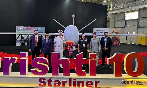New Delhi: Indigenous Drishti 10 UAV unveils, Enhancing India's Maritime Surveillance Capabilities