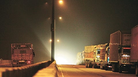 2 arrested with  12-wheeler truck