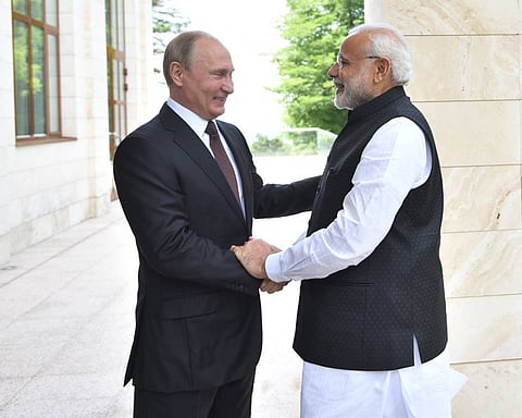 Modi meets Putin in Sochi