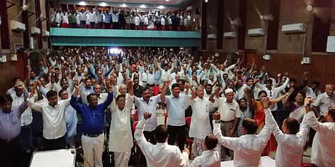 CSMSS stages protest