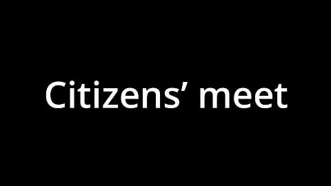 Citizens’ meet organized