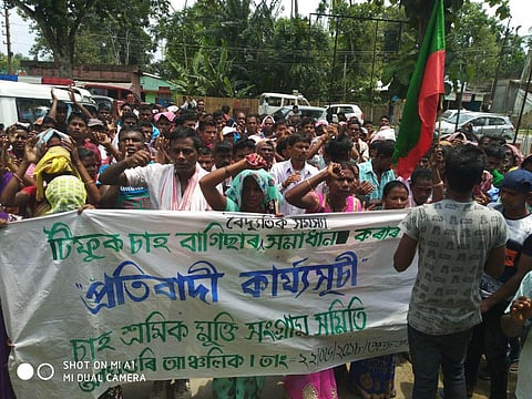 Deprived of electricity, tea workers stage protest at Amguri