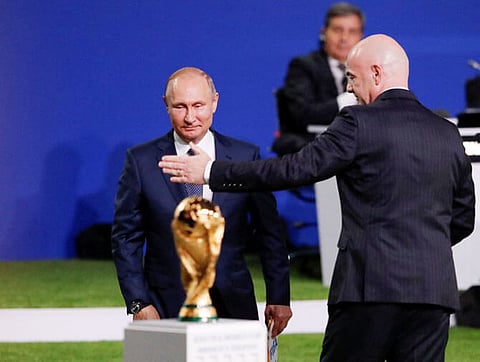 Football remains an  apolitical sport: Putin