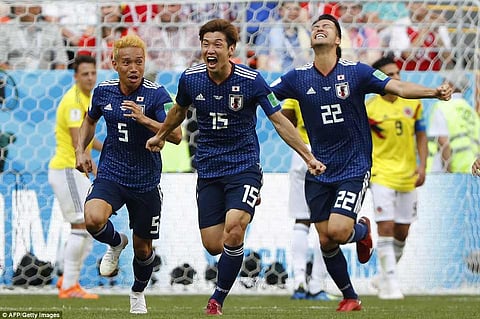 Japan stun Colombia