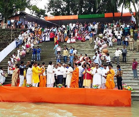 Age old Annapurna temple facing Barak erosion