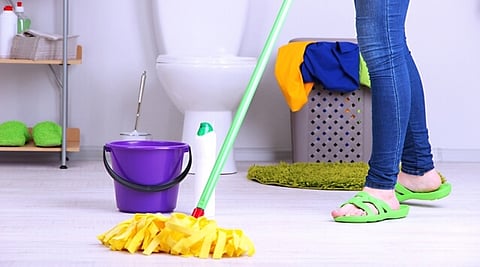 The Fastest Way to Clean  Your Bathroom