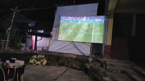 Giant screen for football enthusiasts at JN Stadiuma