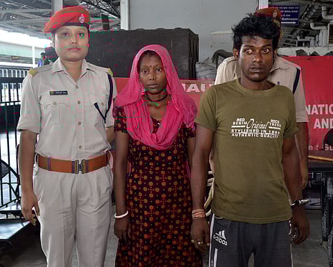 Infant rescued, couple arrested