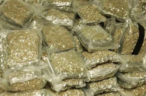 Huge quantum of ganja recovered at Guwahati Railway Station