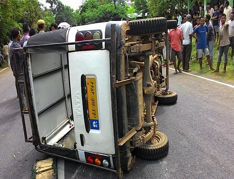 Three injured in two separate road mishaps in Shillong