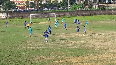 Winning start for Assam Police Blues in  GSA RG Baruah Super Division Soccer League