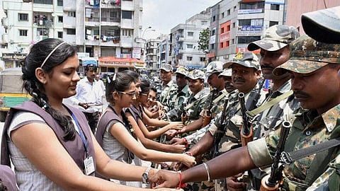 Raksha Bandhan celebrated with CRPF Personnel at Golaghat