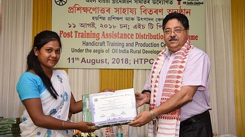 OIL Provides Post-training Assistance under Handicraft Training & Production Centre