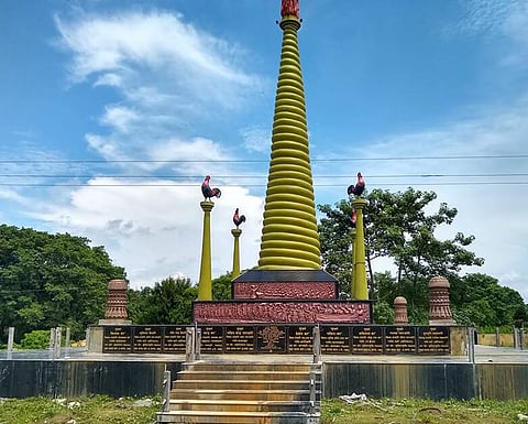 Mungkhlong Garden being Constructed in Memory of 47 Martyrs of Khairabari