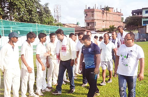 Summer Cricket,  Football Coaching Camp organized at Doomdooma Town Field