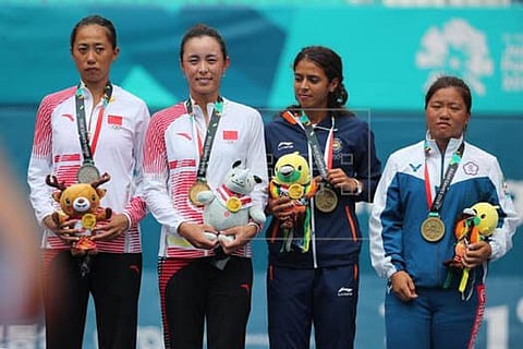 China grabs gold, silver in women’s singles tennis
