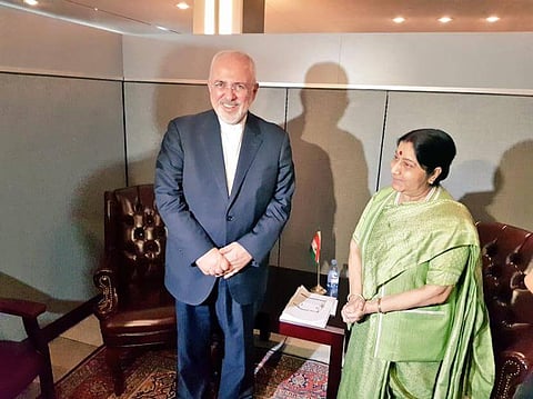 Sushma Swaraj, Iran Foreign Minister Discuss US Sanctions Against Tehran