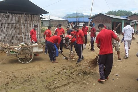 Awareness drive on cleanliness by 12th NDRF: Arunachal Pradesh