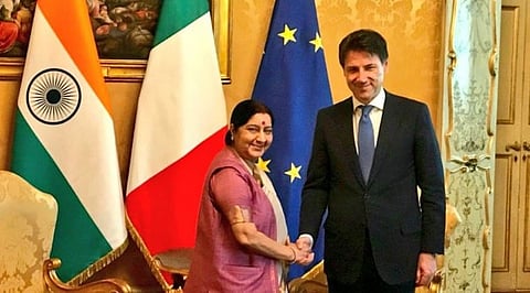 Sushma Swaraj Discusses Bilateral Ties With South African President Cyril Ramaphosa