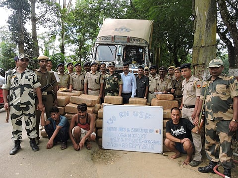 Huge Quantity of Narcotics Seized by Border Security Force in Tripura