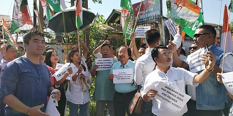 Arunachal Pradesh Congress stages protest over CBI fiasco