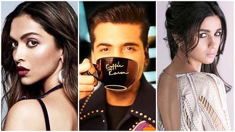 Watch Photos: Deepika Padukone and Alia Bhatt at Koffee with Karan 6