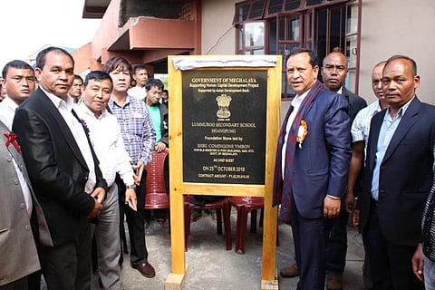 Foundation stone laid of Lummuroo Secondary School building, Shillong