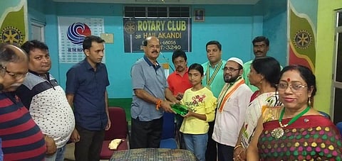 North East Quiz Champion Swarupa Das Felicitated, Hailakandi