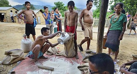 Bru Refugees Launches Movement Demanding Ration Supply to be Resumed