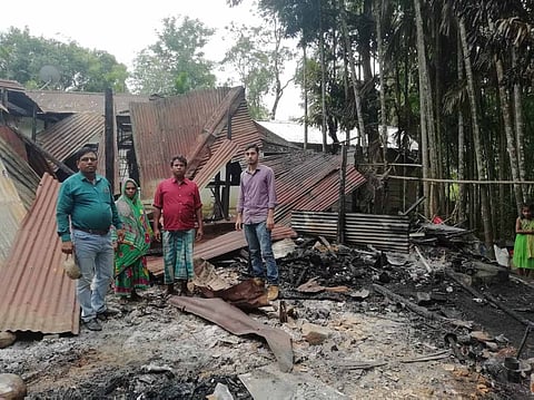 Fire breaks out at Bokrihowar in Hailakandi district