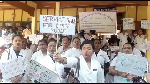 Assam Nurses' Strike: 47 nurses of Diphu Civil Hospital arrested