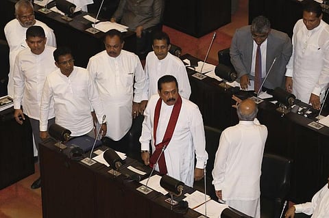 Sri Lankan Lawmakers Fight in Parliament