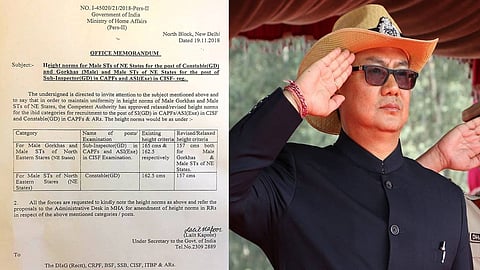Ministry of Home Affairs: Relaxation in Height Norms for STs of NE & Gorkhas for recruitment in Central Armed Forces