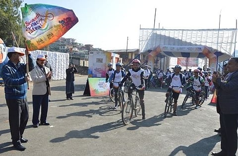 Swasth Bharat cycle rally flagged off in Shillong