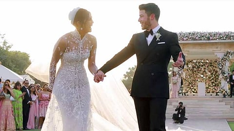 Priyanka Chopra's Exceptionally Long Wedding Veil; Nick At Awe While Priyanka Feels Delighted