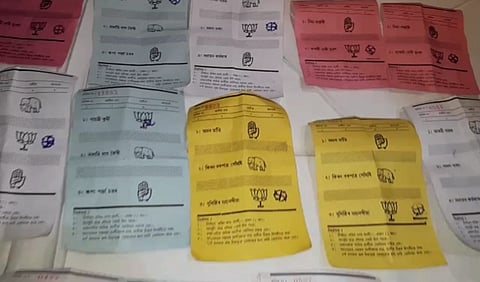 Stamped Ballot papers recovered from Biswanath, Rigging suspected